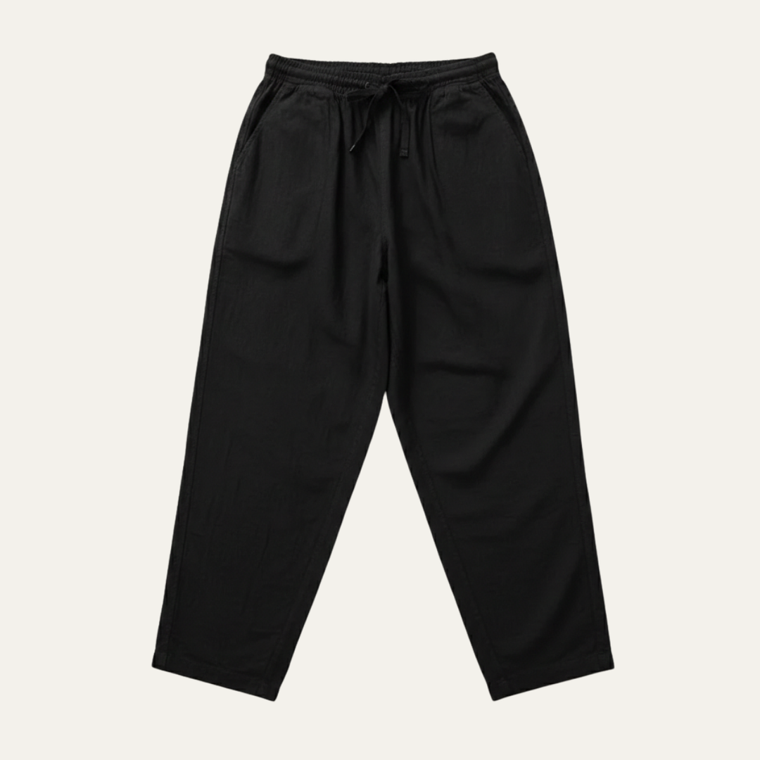 Germain | Cotton Linen Drawstring Trousers