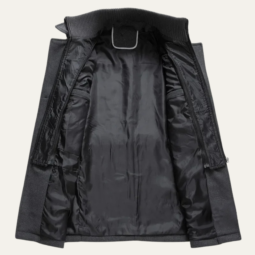Amedee | Wool Blend Tailored Overcoat