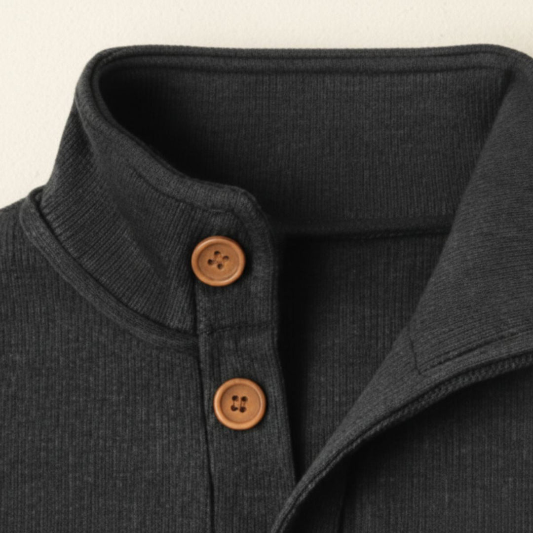 Eudes | Buttoned Collar Wool Knit