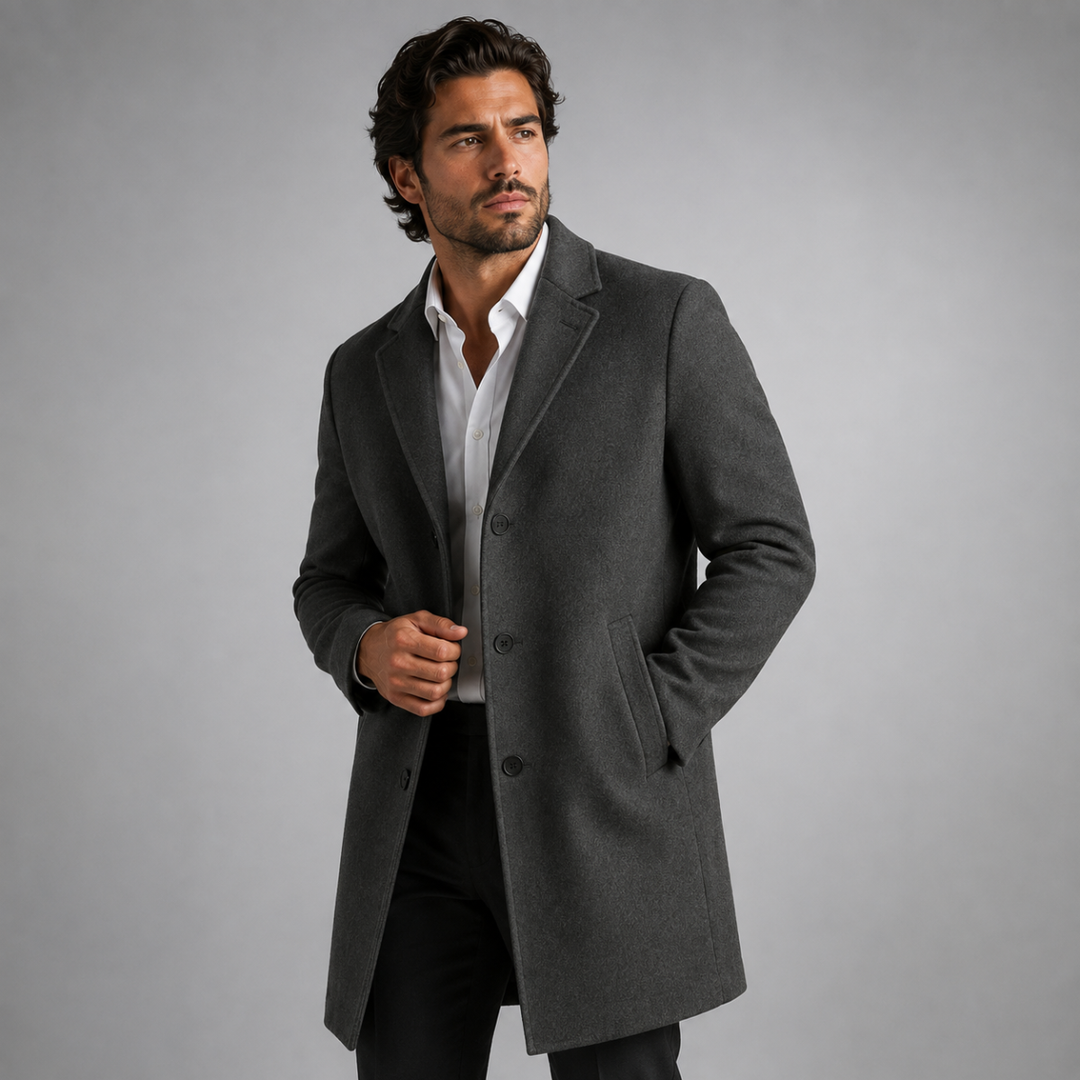 Arsene | Wool Cashmere Mid Length Coat