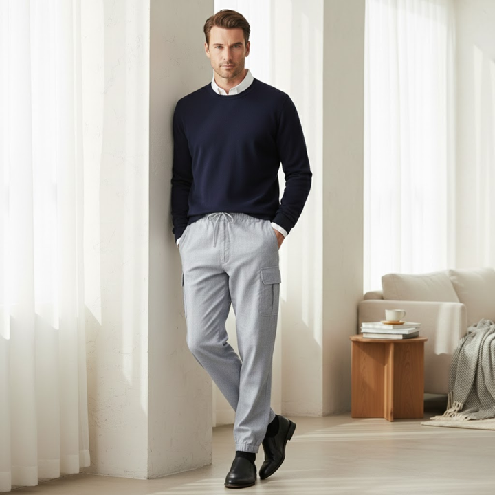 Théodore | Cotton Multi Pocket Cargo Trousers