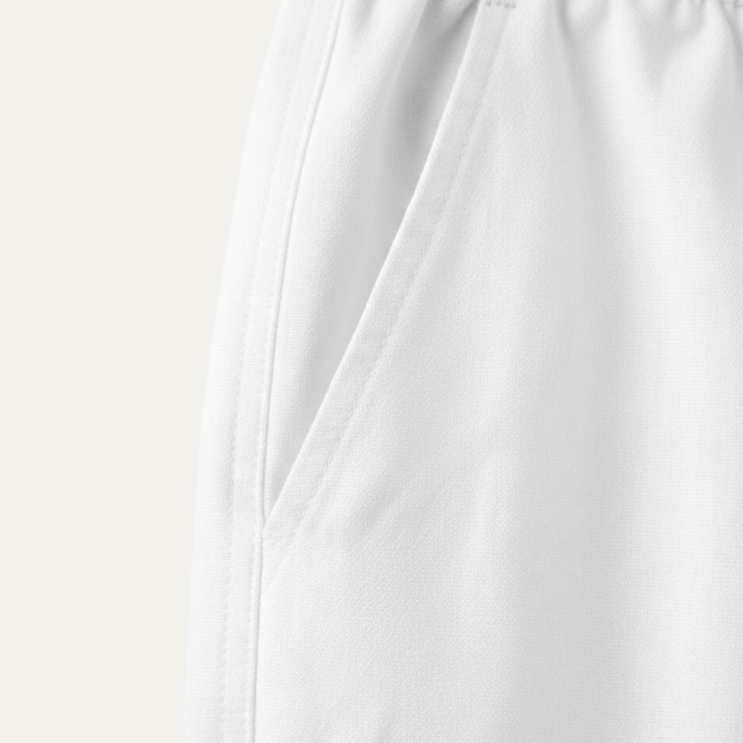 Germain | Cotton Linen Drawstring Trousers