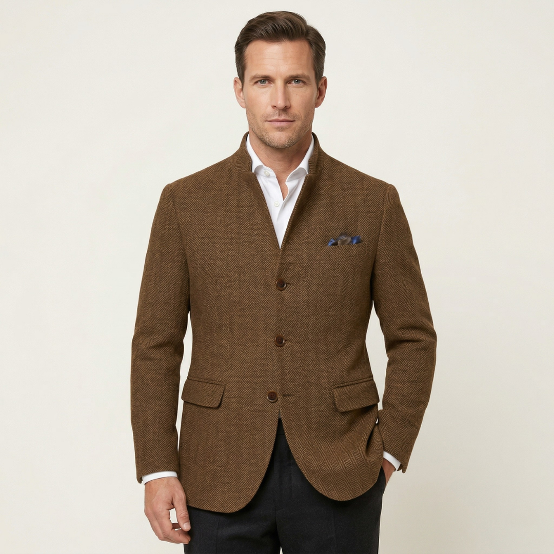 Philippe | Slim Wool Tweed Blazer