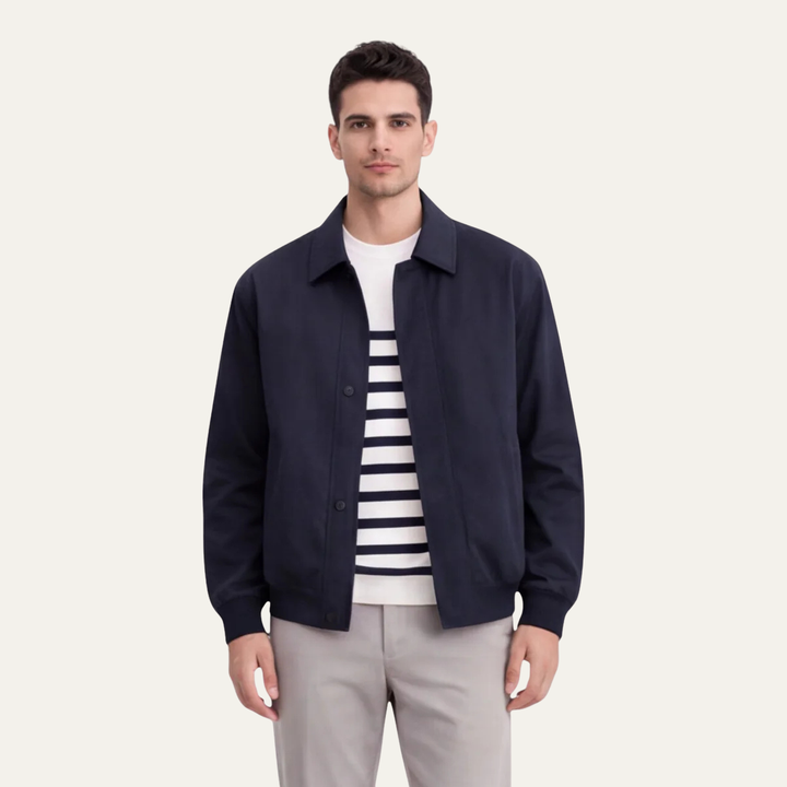 Isidore | Zip Front Twill Jacket