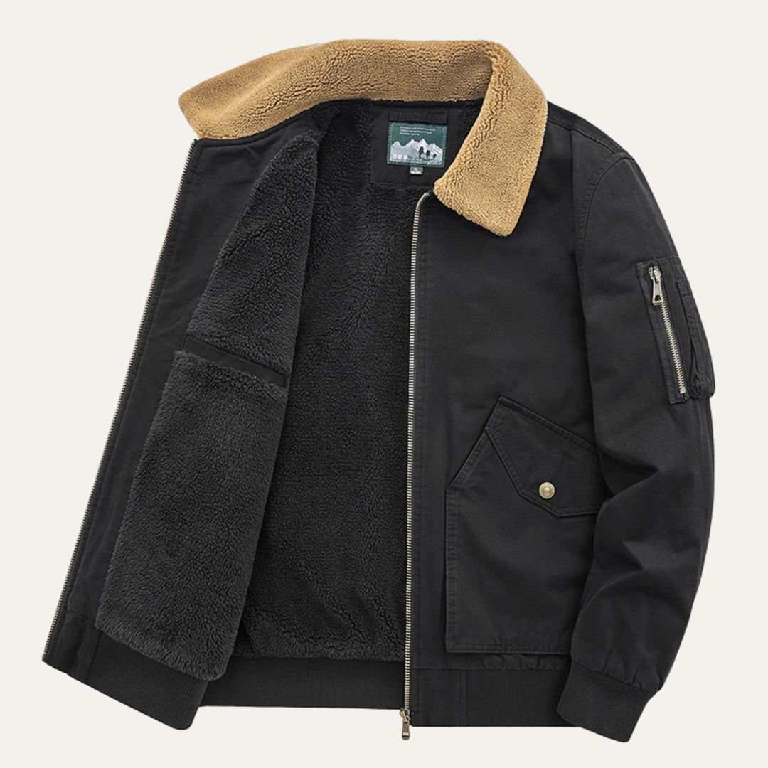 Georges | Sherpa Lined Bomber Jacket