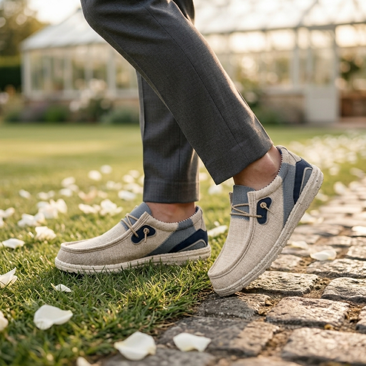 Eugène | Woven Upper Slip-On Loafers