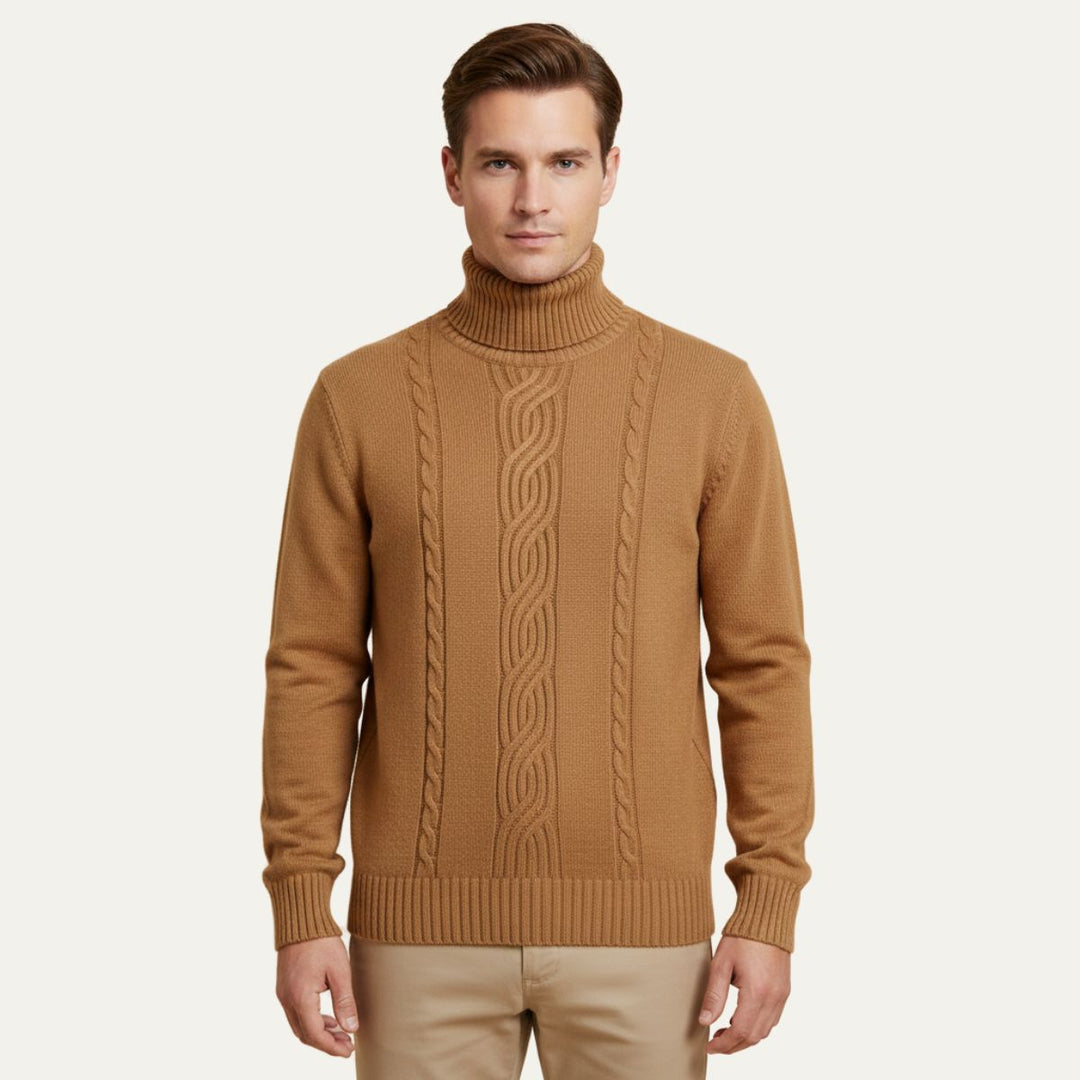 Josue | 100% Merino Cable Turtleneck