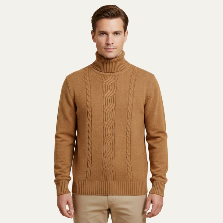 Josue | 100% Merino Cable Turtleneck