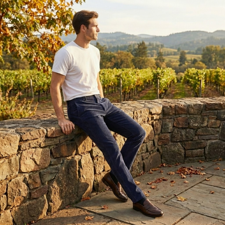 Félix | Thick Corduroy Straight Trousers