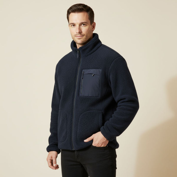 Edgar | Brushed Fleece Full Zip Jacket