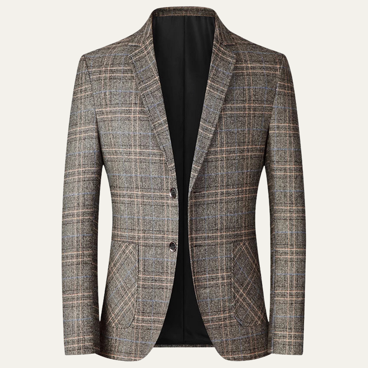 Reginald | Checked Single Breasted Blazer
