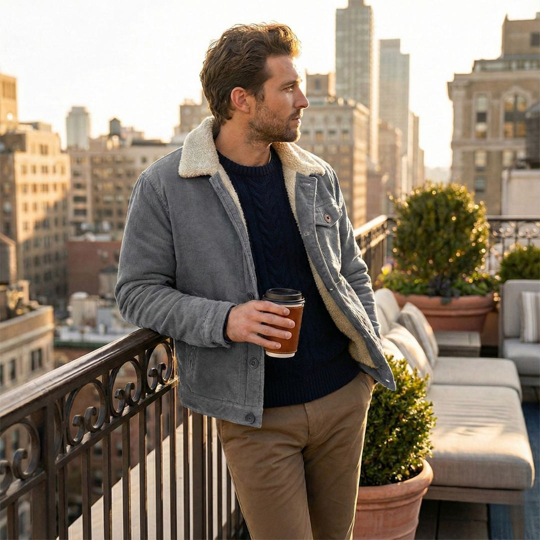 Edmond | Fleece Lined Corduroy Jacket