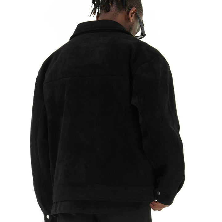 Rosario | Faux Suede Flap Pocket Jacket
