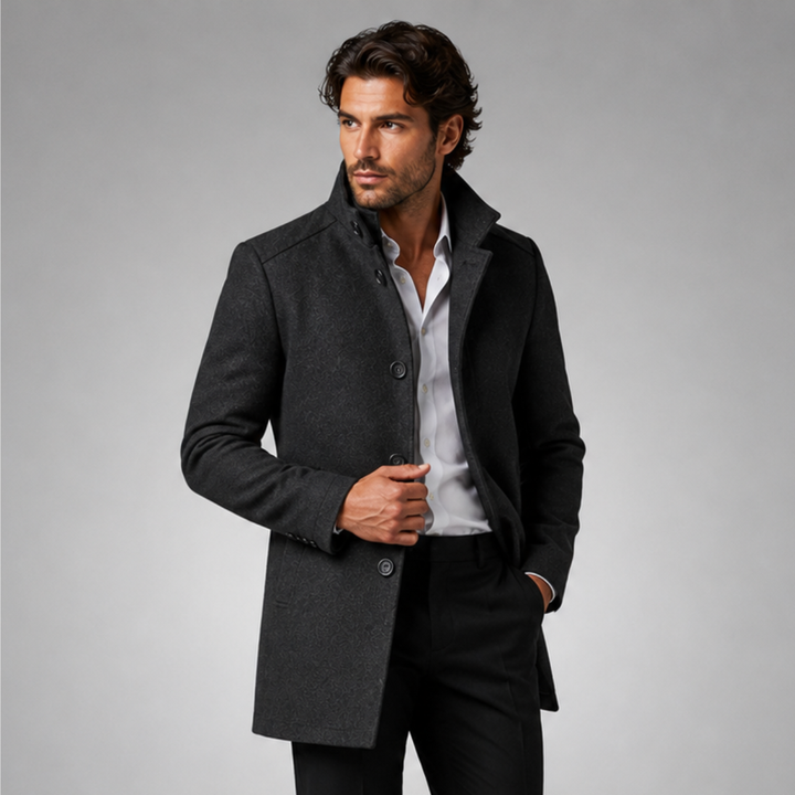 Wilfrid | Quilted Stand Collar Coat