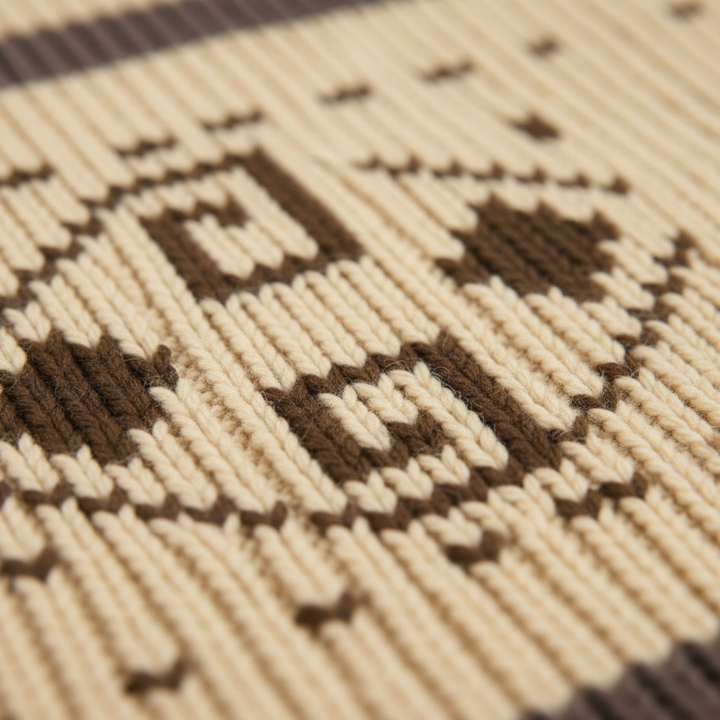 Urgel | Geometric Wool Blend Cardigan