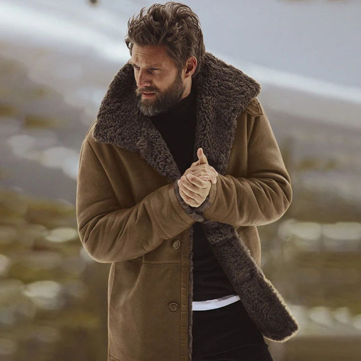 Gedeon | Shearling Collar Overcoat