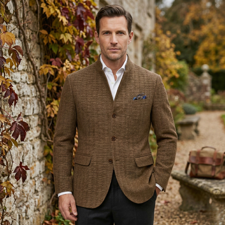 Philippe | Slim Wool Tweed Blazer