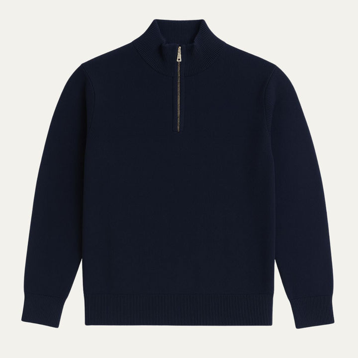 Cyriaque | 100% Cotton Half Zip Knit