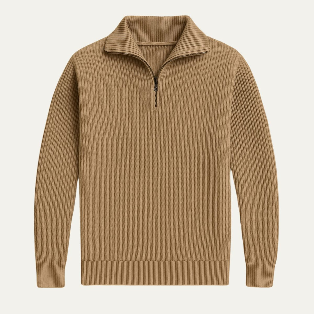 Magella | Ribbed Merino Quarter Zip
