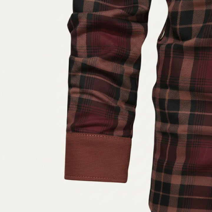 Honore | Plush Lined Plaid Shirt Jacket