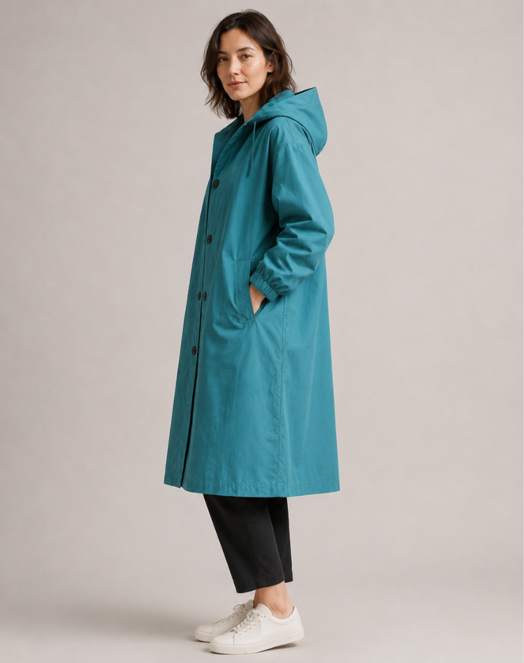 Adelaide | Hooded Water-Resistant Trench