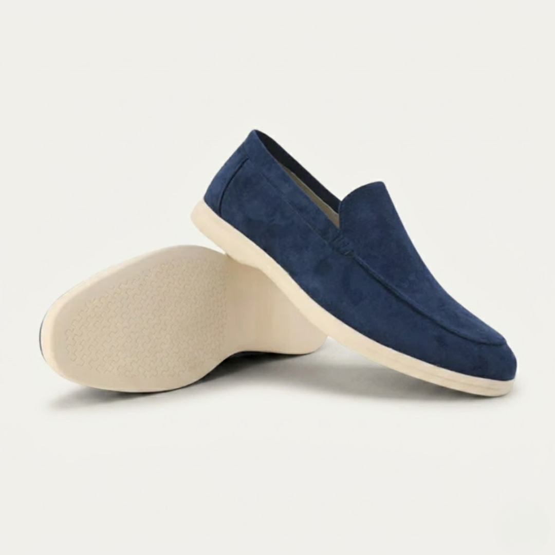 Quirin | Narrow Cut Lined Suede Loafers