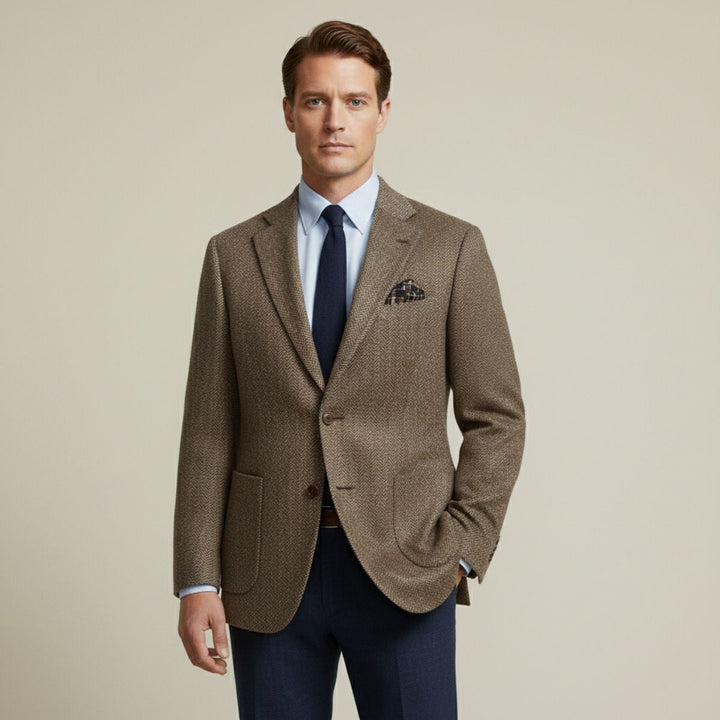 Edouard | Herringbone Tweed Jacket