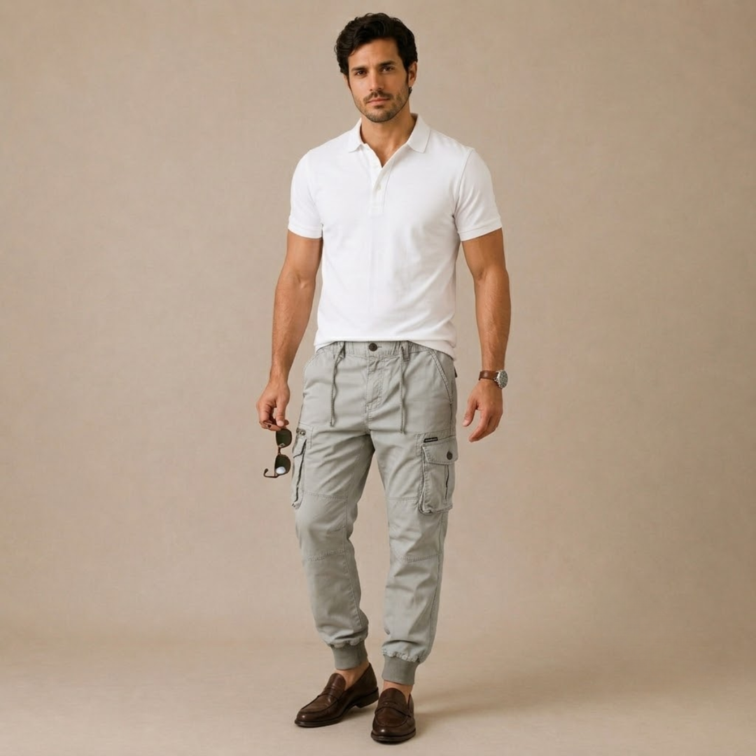 Cotton Utility Pocket Trousers product detail