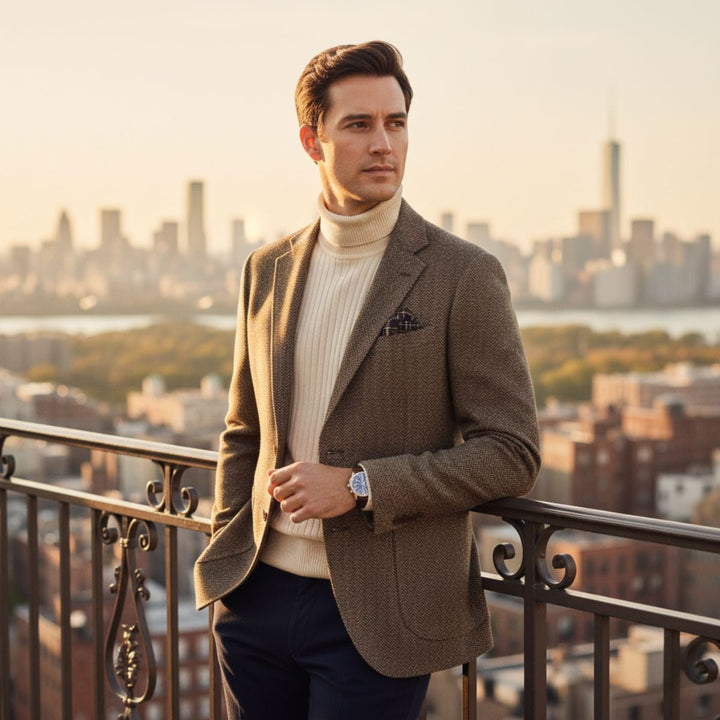 Edouard | Herringbone Tweed Jacket