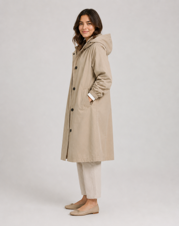 Adelaide | Hooded Water-Resistant Trench