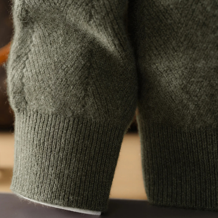 Elzéar | 100% Cashmere Half Zip Knit