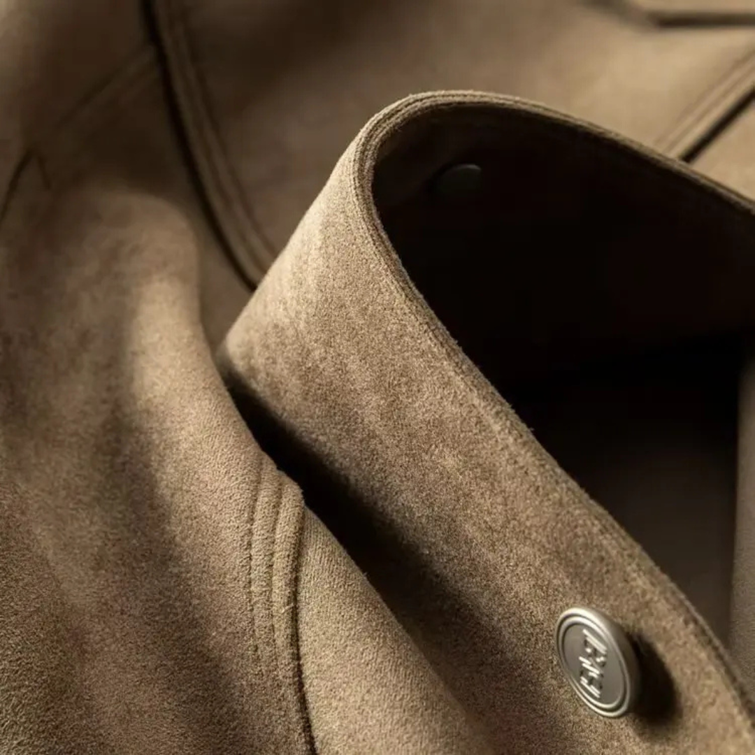 Octave | Snap Front Suede Work Jacket