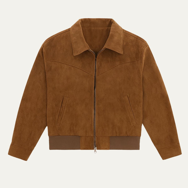 Odilon | Suede Leather Bomber Jacket