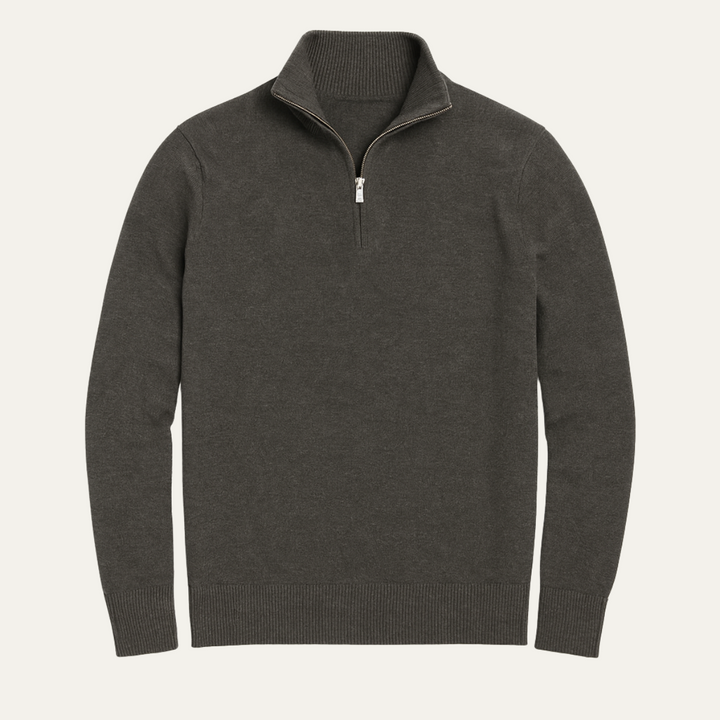 Geoffroy | Fine Gauge Quarter Zip Knit