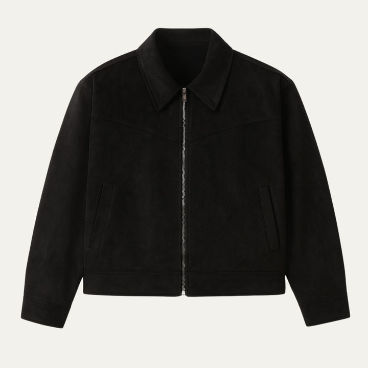 Odilon | Suede Leather Bomber Jacket