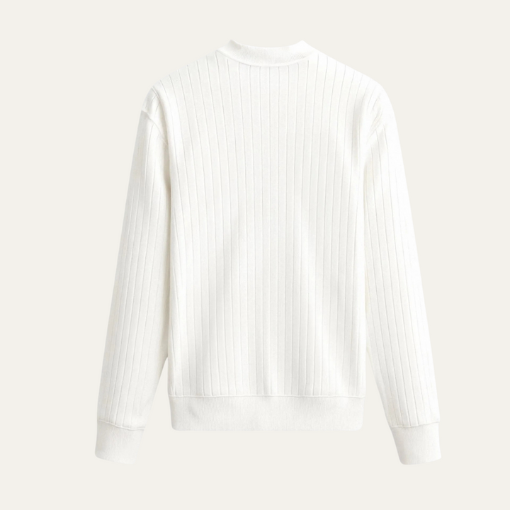 Gervais | Dense Ribbed Crew Neck Knit