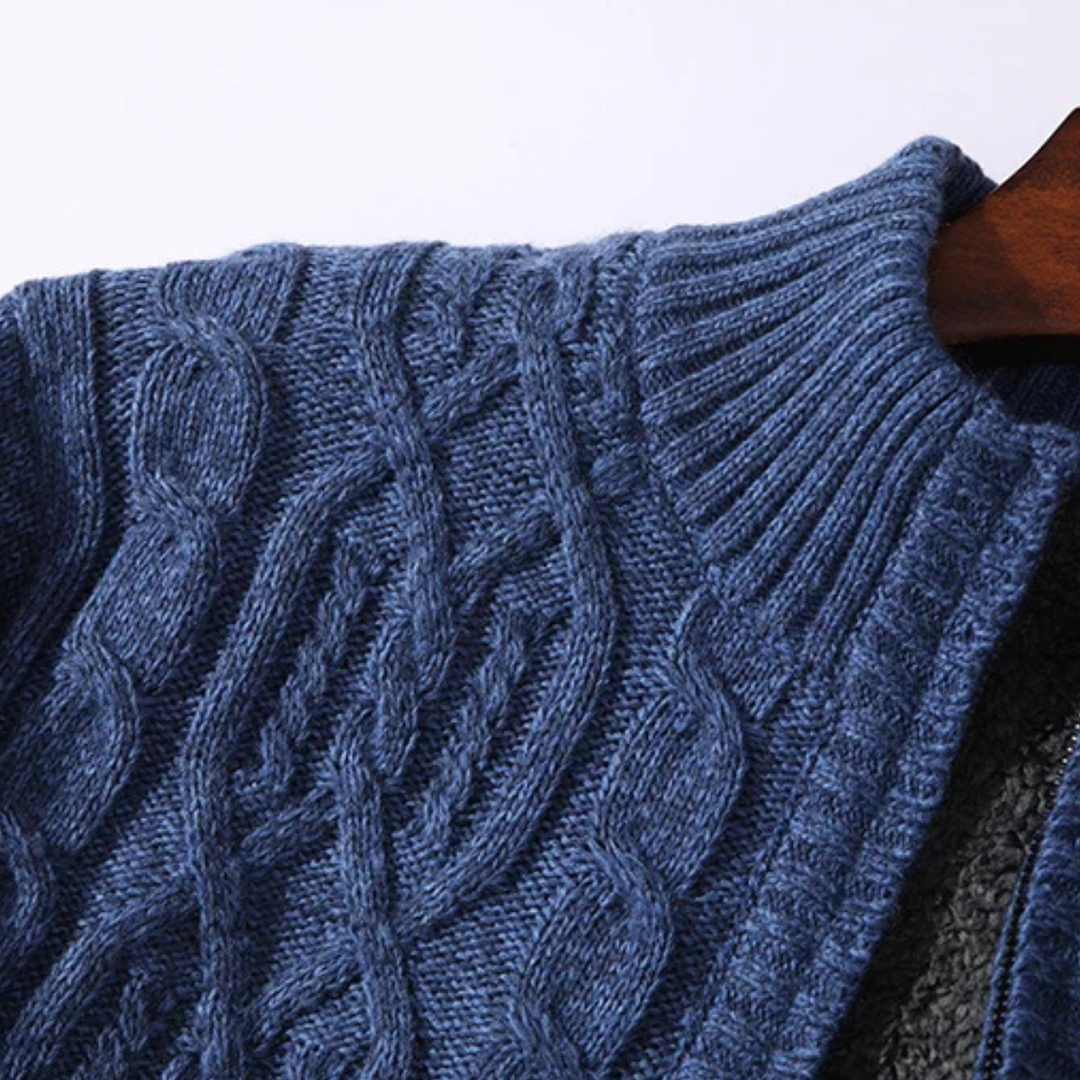 Lorne | Wool Cashmere Fleece Cardigan