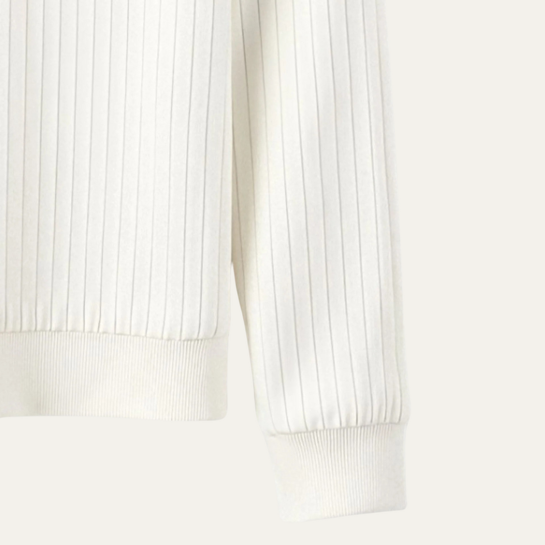 Gervais | Dense Ribbed Crew Neck Knit