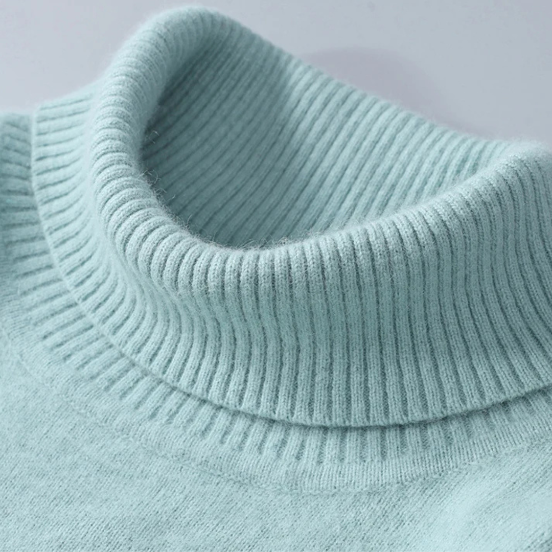 Donatien | Dense Ribbed High Neck Knit