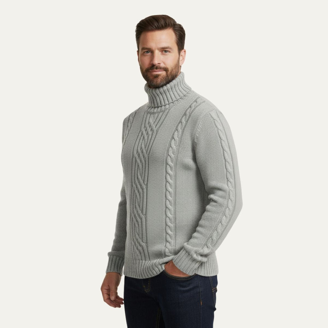 Josue | 100% Merino Cable Turtleneck