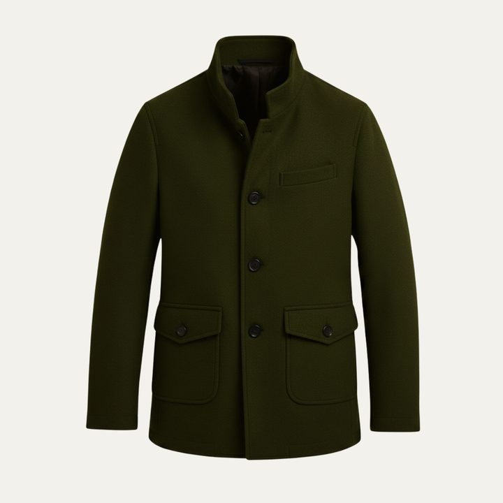 Zotique | Structured Wool Blend Overcoat