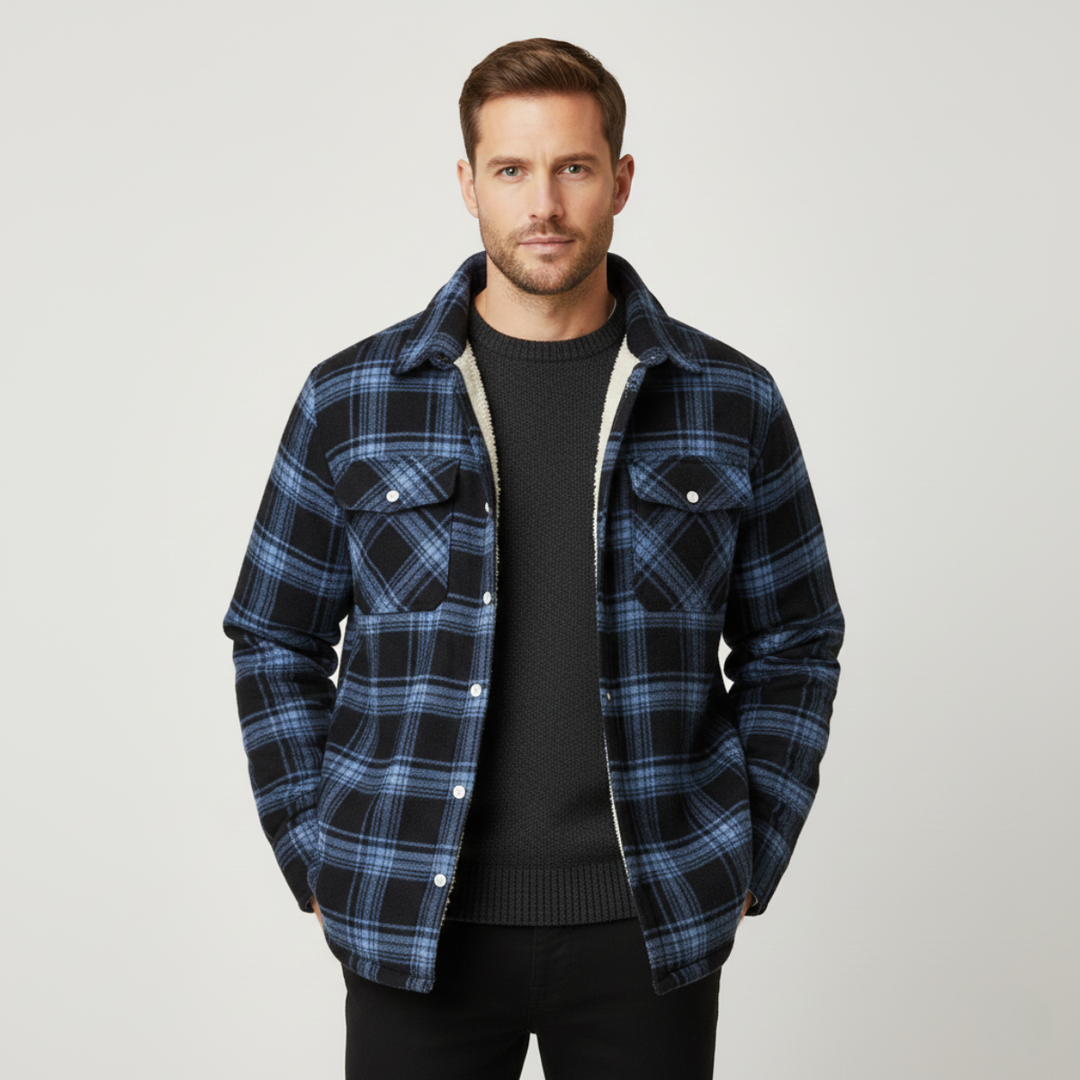 Lambert | Fleece Lined Plaid Work Jacket