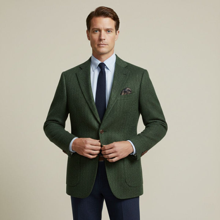 Edouard | Herringbone Tweed Jacket