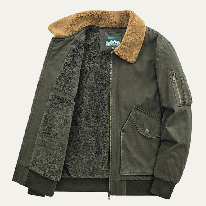 Georges | Sherpa Lined Bomber Jacket