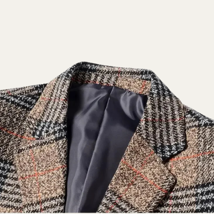 Gordon | Check Plaid Tweed Blazer
