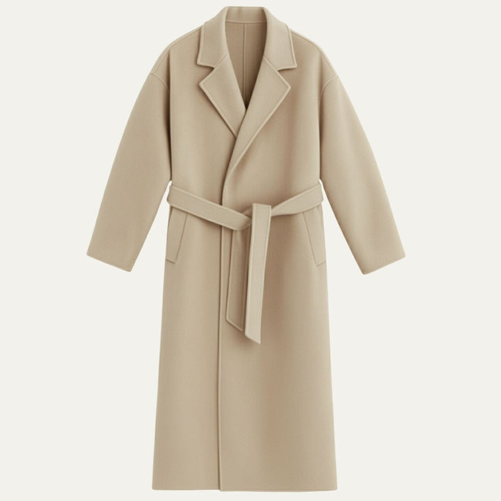 Didier | Wool Blend Belted Wrap Coat