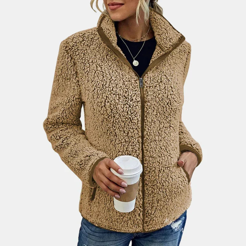 Constance | Sherpa Teddy Zip Jacket