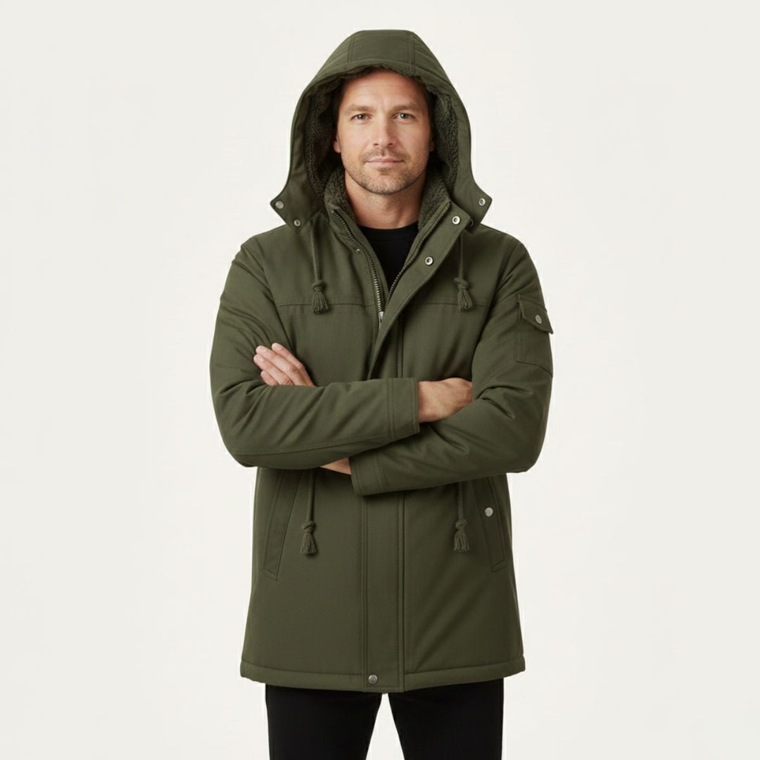 Florent | Quilted Lined Hooded Parka