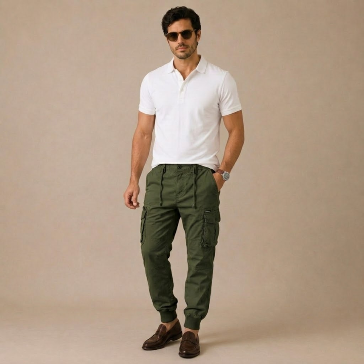 Cotton Utility Pocket Trousers product detail