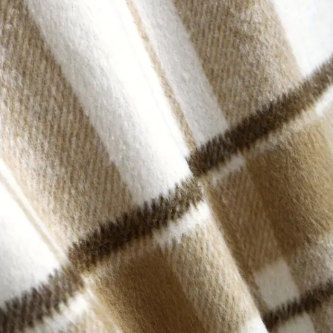 Leandre | Sherpa Backed Plaid Shirt Jacket